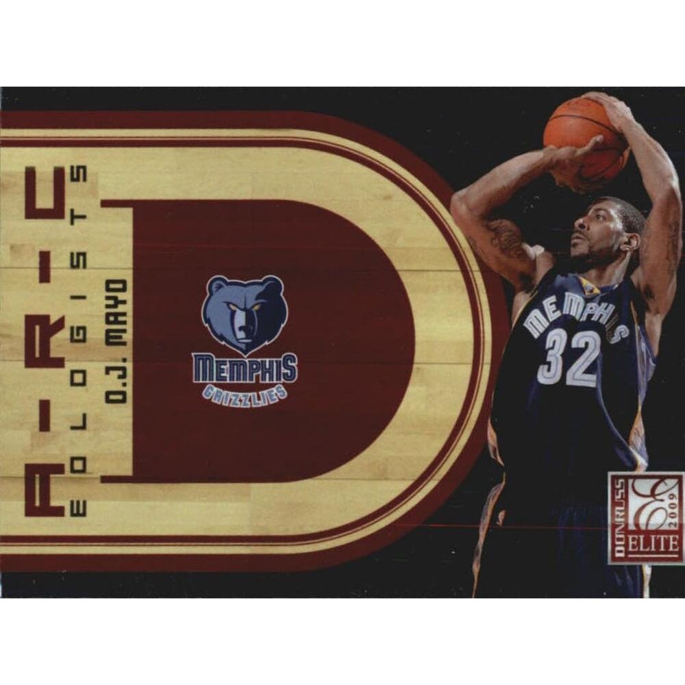 2009 Donruss Elite Archeologist Basketball Card - #15 O J Mayo